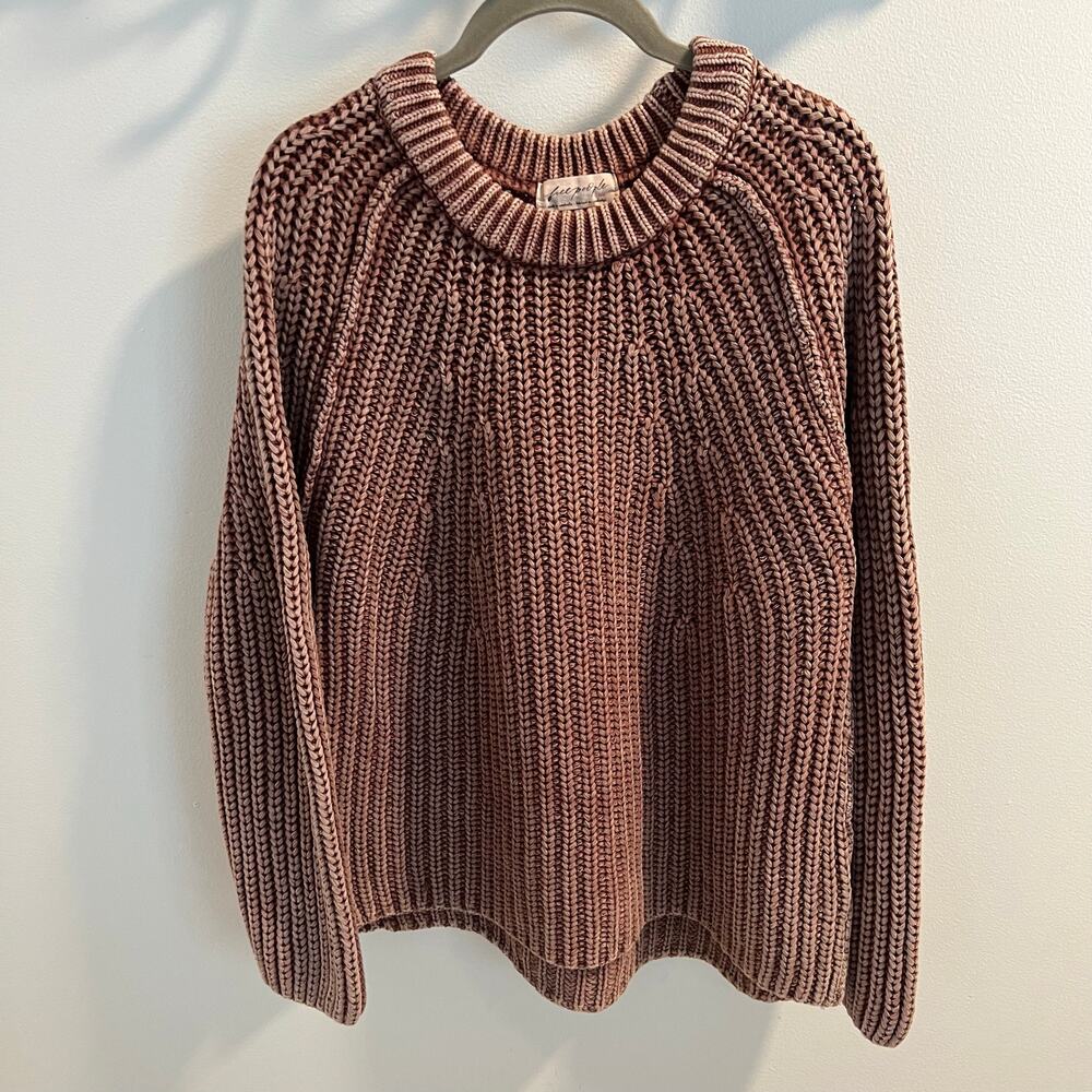 Free People 100% Cotton Take Me Home Sweater Size S